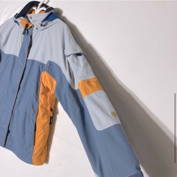 Columbia Blue Grey Orange Convert Fall Spring Hiking Jacket M - Picture 5 of 16